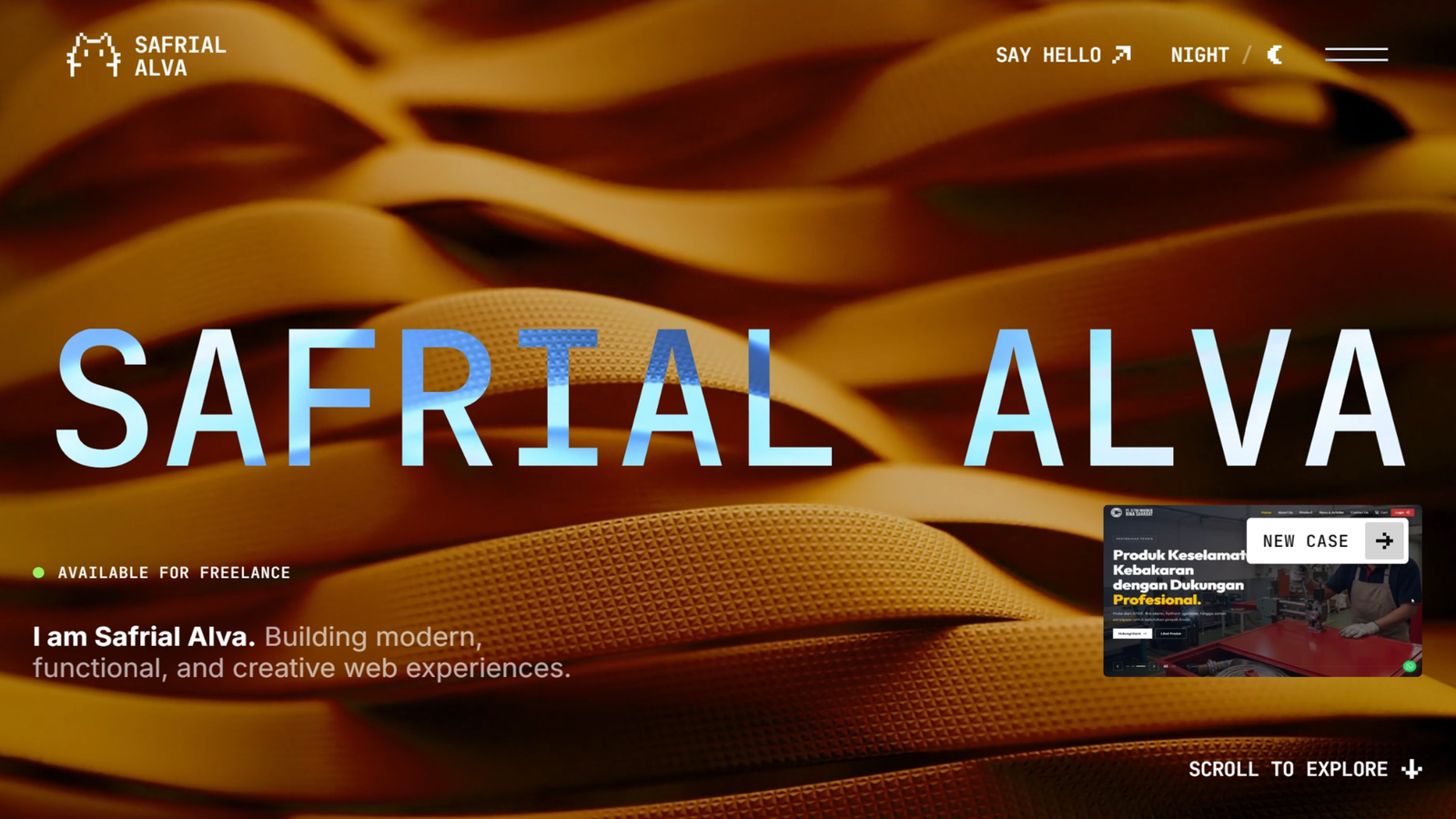 Portofolio Website untuk Pengembang Web Full-Stack